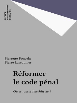 cover image of Réformer le code pénal